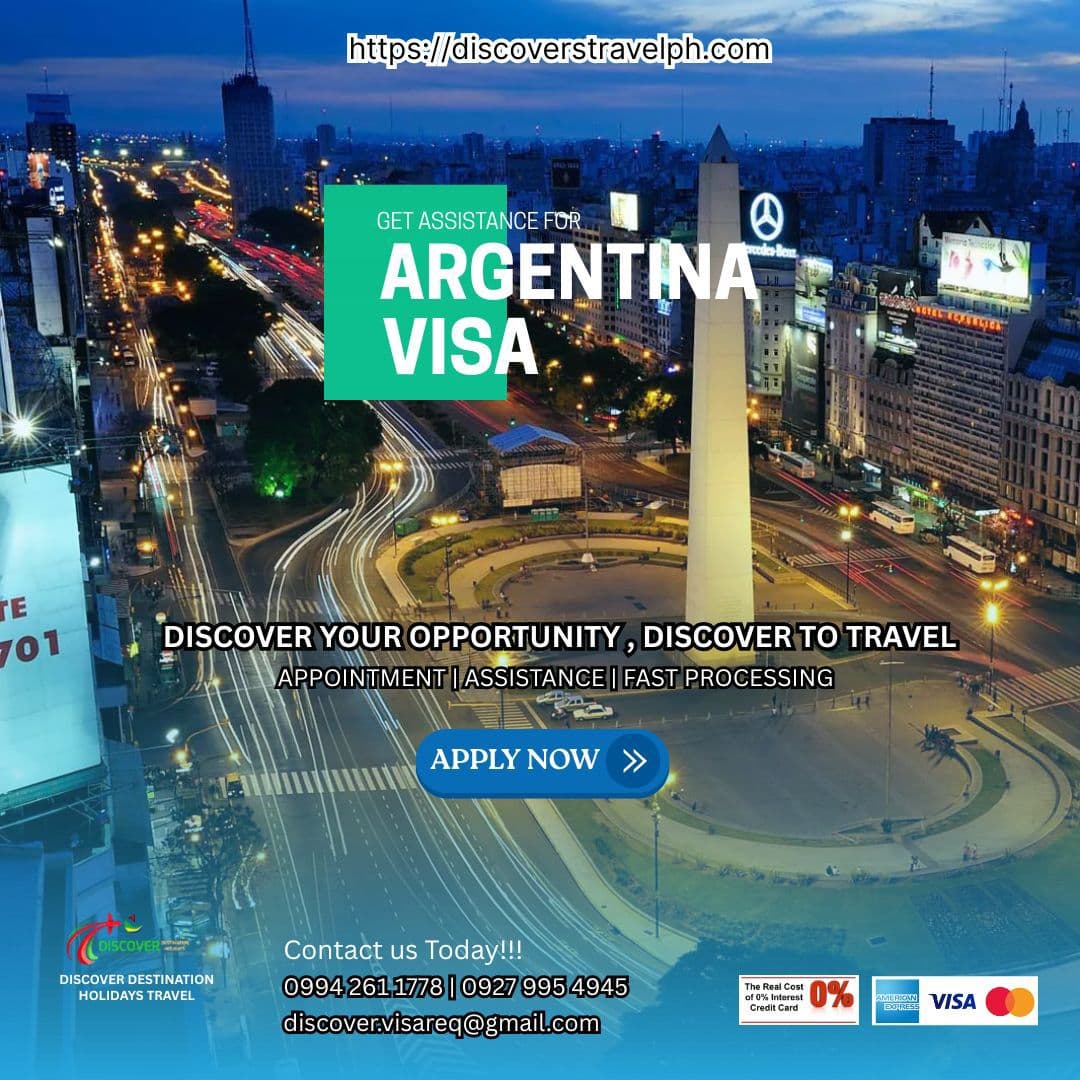 Argentina Visa Assistance [Tourist or Visitor]