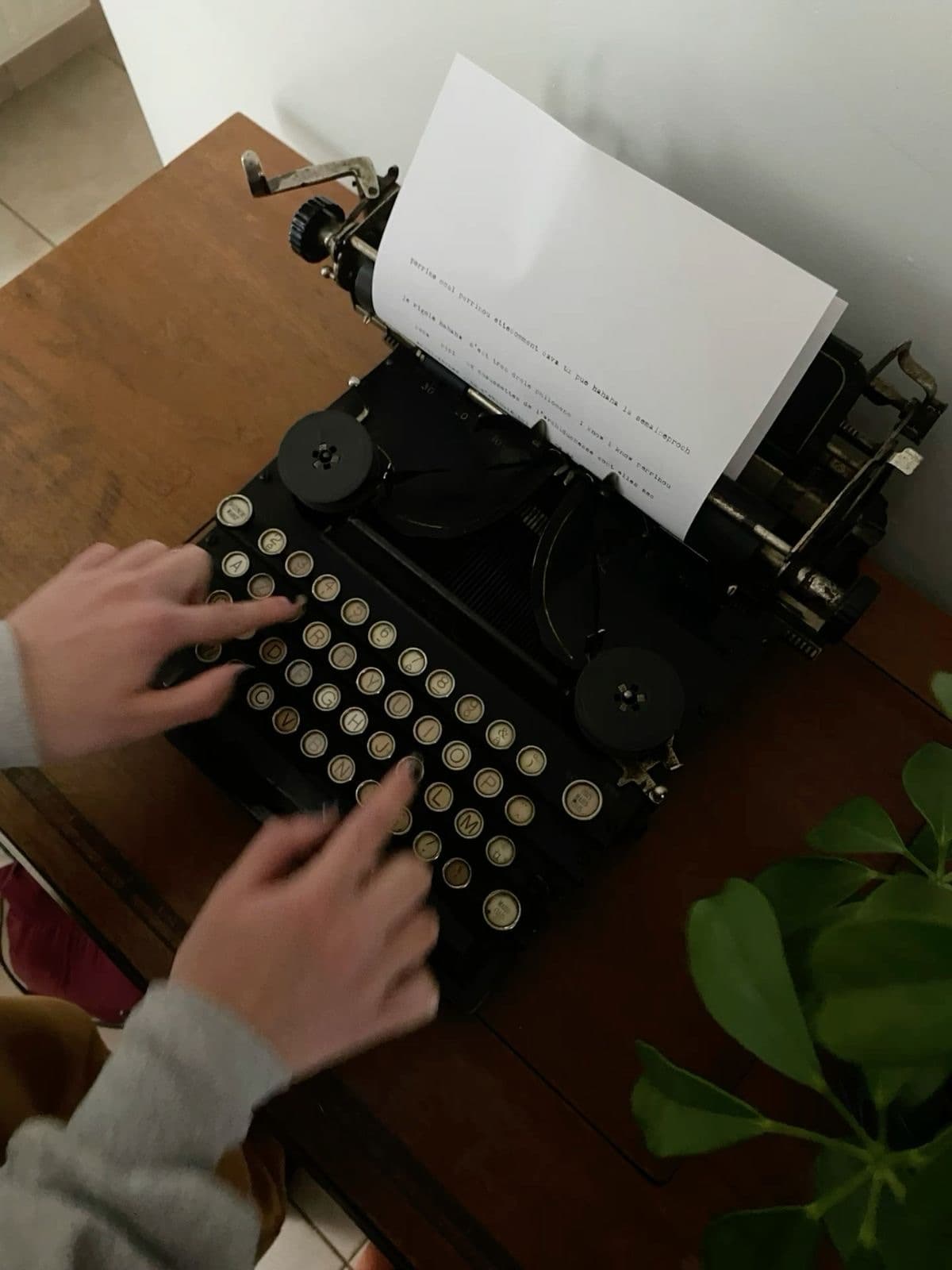 Personalized Vintage Typewriting Service